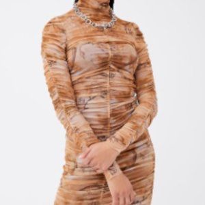 I.AM.GIA AMARA RUCHED MINIDRESS - BROWN - L